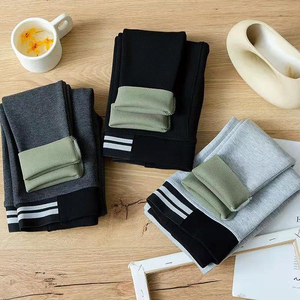 women's leggings autumn and winter plush thread grey women wear large high waist warm cotton pants, Black
women's leggings autumn and winter plush thread grey women wear large high waist warm cotton pants, Black