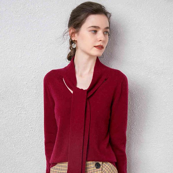 sweaters fashion 2021 bow-knot collar 100% cashmere sweater women pullovers soft high quanlity girl clothes lady top, White;black
sweaters fashion 2021 bow-knot collar 100% cashmere sweater women pullovers soft high quanlity girl clothes lady top, White;black