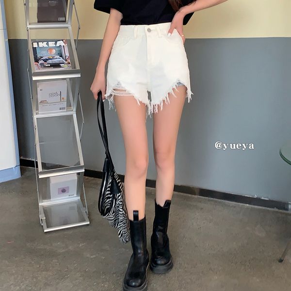 women's shorts crescent city denim high waist show thin a-line wide leg with rough edge korean loose versatile student pants, White;black
women's shorts crescent city denim high waist show thin a-line wide leg with rough edge korean loose versatile student pants, White;black