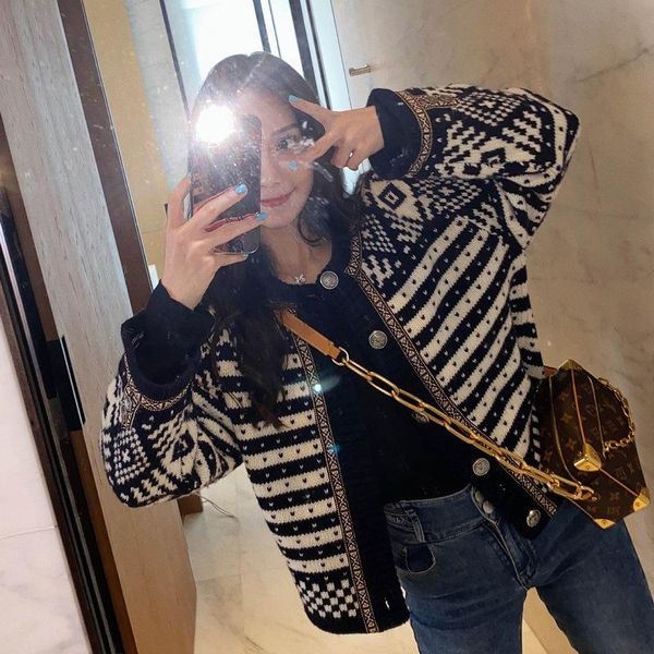 women's knits & tees vintage knitted cardigan for women autumn long sleeve sweater print button woman straight ladies 2021, White
women's knits & tees vintage knitted cardigan for women autumn long sleeve sweater print button woman straight ladies 2021, White
