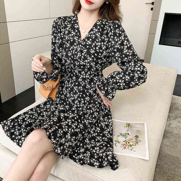 woman casual dresses 2022 spring long sleeved small temperament chiffon floral dresses lady waist slim skirt, Black;gray
woman casual dresses 2022 spring long sleeved small temperament chiffon floral dresses lady waist slim skirt, Black;gray