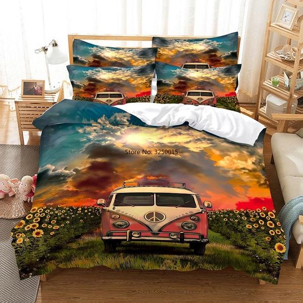 bedding sets oil painting wild sunflower field car set duvet cover 3d digital printing bed linen size
bedding sets oil painting wild sunflower field car set duvet cover 3d digital printing bed linen size