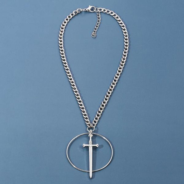 gothic swords necklace,choker necklace - tarot goth avant garde occult witchy- edgy medieval jewelry for women gifts pendant necklaces, Silver
gothic swords necklace,choker necklace - tarot goth avant garde occult witchy- edgy medieval jewelry for women gifts pendant necklaces, Silver
