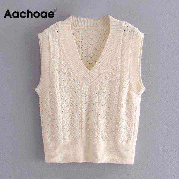 chic pearl inlay vest women v neck white pullover sweater sleeveless elegant lady knitted spring autumn 210413, White;black
chic pearl inlay vest women v neck white pullover sweater sleeveless elegant lady knitted spring autumn 210413, White;black