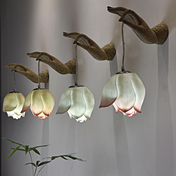 modern chinese res lotus hand wall lamp living room decor lights outdoor lighting corridor indoor bedside sconce
modern chinese res lotus hand wall lamp living room decor lights outdoor lighting corridor indoor bedside sconce