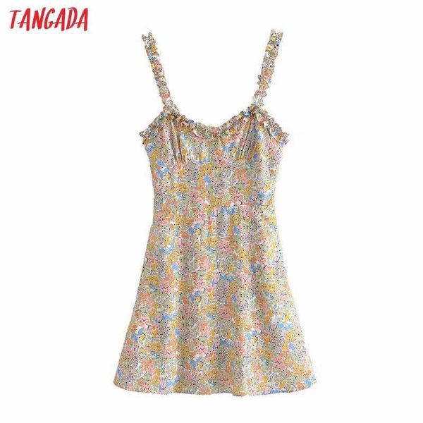 tangada fashion women flowers print ruffles strap dress sleeveless backless female casual dress 3h488 210609, Black;gray
tangada fashion women flowers print ruffles strap dress sleeveless backless female casual dress 3h488 210609, Black;gray