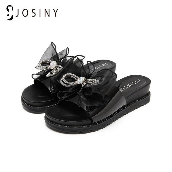 sandals josiny women outdoor slippers high platform female shoes summer flat bow butterfly-knot decoration, Black
sandals josiny women outdoor slippers high platform female shoes summer flat bow butterfly-knot decoration, Black