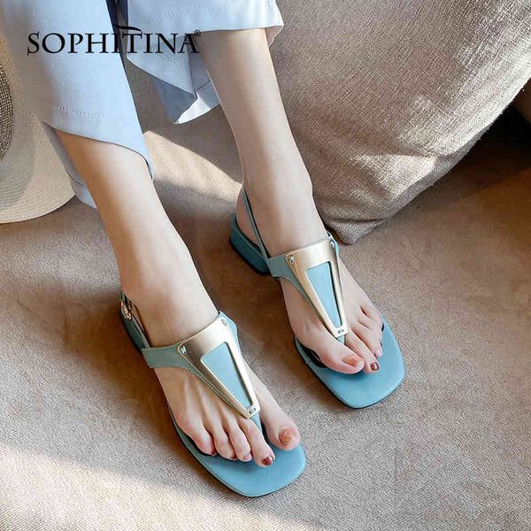 sophitina trendy sandals women bohemian style metal decoration shoes ankle buckle genuine leather female flat shoes summer ao338 210513, Black
sophitina trendy sandals women bohemian style metal decoration shoes ankle buckle genuine leather female flat shoes summer ao338 210513, Black