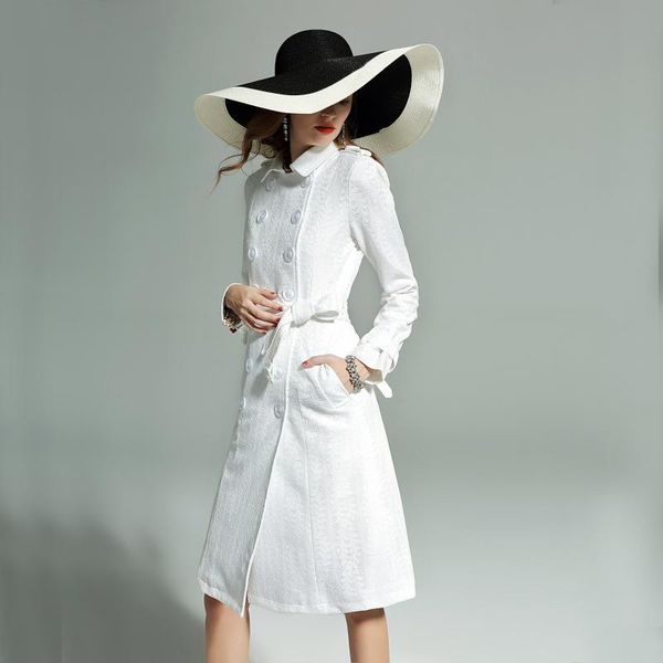 women's trench coats 2021 spring autumn woman clothing long coat lapel double-breasted lace white vintage plus size fashion m107, Tan;black
women's trench coats 2021 spring autumn woman clothing long coat lapel double-breasted lace white vintage plus size fashion m107, Tan;black
