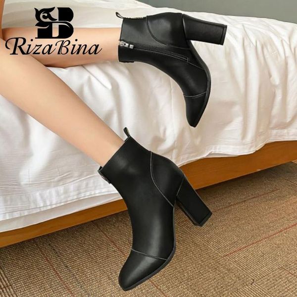 boots rizabina size 33-43 women high heel real leather square toe shoes fashion party ankle ladies footwear, Black
boots rizabina size 33-43 women high heel real leather square toe shoes fashion party ankle ladies footwear, Black