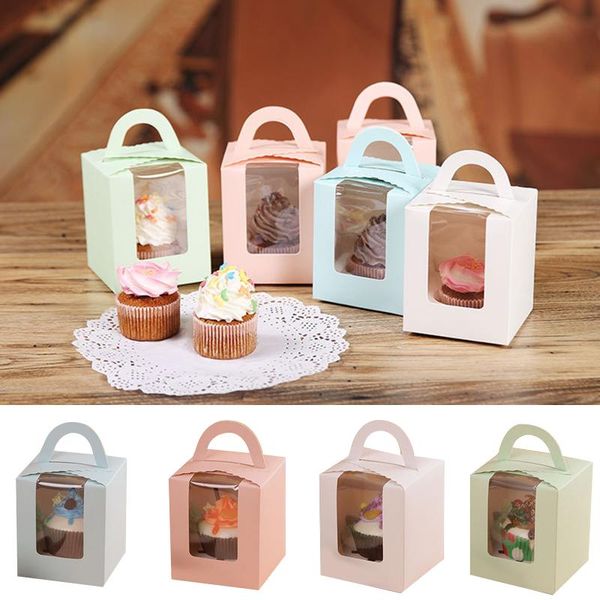 50pcs cupcake box with window and handle cake carrier small gift container for bakery wedding party birthday supply a1 wrap
50pcs cupcake box with window and handle cake carrier small gift container for bakery wedding party birthday supply a1 wrap