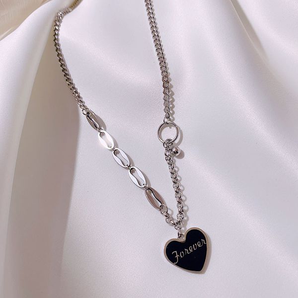 xianlan174 brief paragraph letter chain necklace, titanium steel female clavicle love ins cold wind disco dancing hip-hop hiphop c, Silver
xianlan174 brief paragraph letter chain necklace, titanium steel female clavicle love ins cold wind disco dancing hip-hop hiphop c, Silver