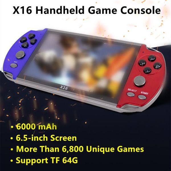 portable game players x16 6.5" handheld console 8gb retro classic video player arcade more than 6,800 games
portable game players x16 6.5" handheld console 8gb retro classic video player arcade more than 6,800 games