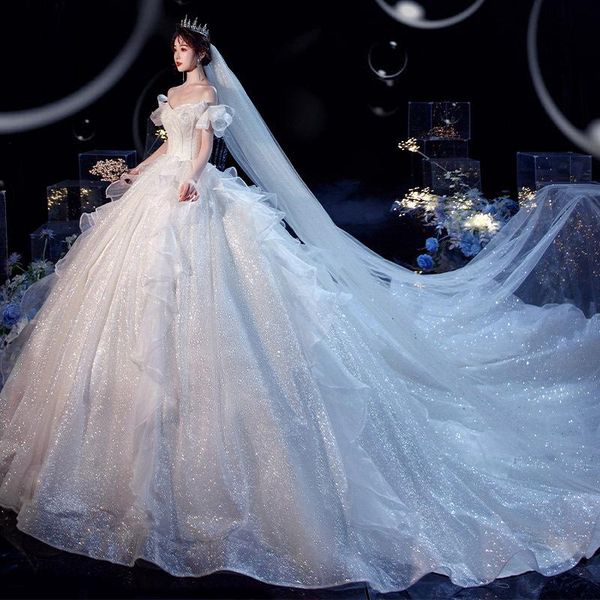 bride dresses luxury ivory lace wedding gowns abito da sposa beaded ball gown bridal chapel train vestido casamento women's swimwear, White;black
bride dresses luxury ivory lace wedding gowns abito da sposa beaded ball gown bridal chapel train vestido casamento women's swimwear, White;black