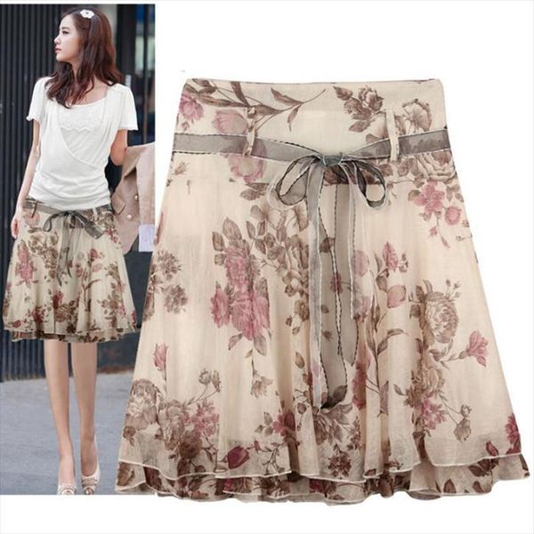 brand summer floral women skirt high waist midi gentlewomen ruffle print casual skirts saias femininas, Black
brand summer floral women skirt high waist midi gentlewomen ruffle print casual skirts saias femininas, Black