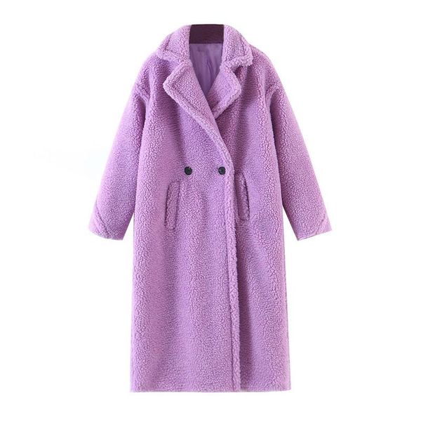 women's wool & blends winter women violet teddy coat stylish female thick warm cashmere jacket casual girls streetwear, Black
women's wool & blends winter women violet teddy coat stylish female thick warm cashmere jacket casual girls streetwear, Black