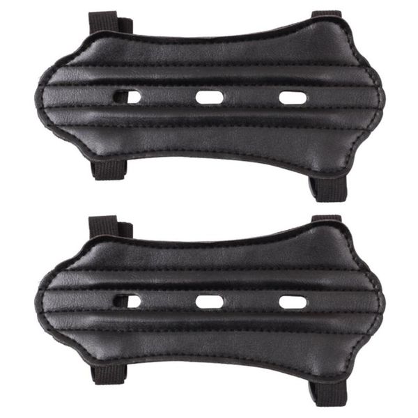 elbow & knee pads 1 pair of archery arm guard children leather forearm protector accessory, Black;gray
elbow & knee pads 1 pair of archery arm guard children leather forearm protector accessory, Black;gray