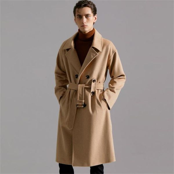 men's wool & blends retro long woolen coat trench coats double breasted 2021 winter loose over-the-knee twill clothes black grey khaki
men's wool & blends retro long woolen coat trench coats double breasted 2021 winter loose over-the-knee twill clothes black grey khaki