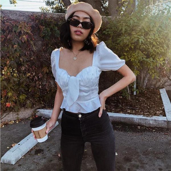 french romantic versailles style small fresh chest lace up raglan bubble sleeve slim t-shirt women's versatile waist, White
french romantic versailles style small fresh chest lace up raglan bubble sleeve slim t-shirt women's versatile waist, White