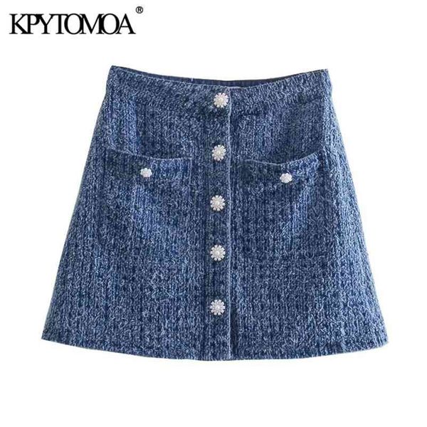 women chic fashion faux pearl buttons mini skirt vintage high waist with lining female skirts mujer 210421, Black
women chic fashion faux pearl buttons mini skirt vintage high waist with lining female skirts mujer 210421, Black