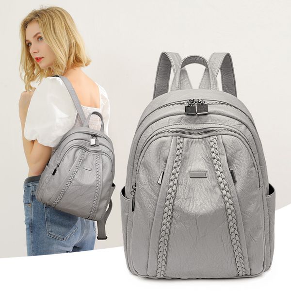 backpack women 2021 new korean easy to take anti-theft backpack soft leather leisure fashion travel large capacity schoolbag
backpack women 2021 new korean easy to take anti-theft backpack soft leather leisure fashion travel large capacity schoolbag