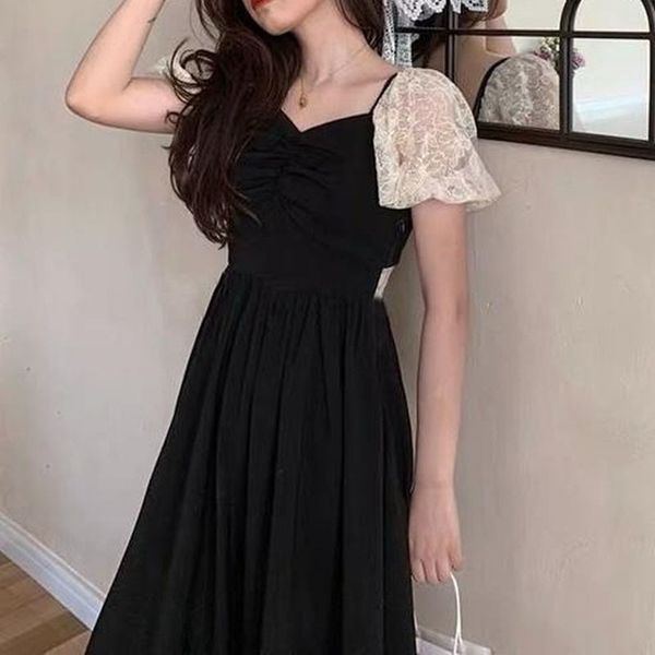 dresses 2021 summer elegant vingater women v-neck short sleeve thin evening party one piece dress korean office lady chic, Black;gray
dresses 2021 summer elegant vingater women v-neck short sleeve thin evening party one piece dress korean office lady chic, Black;gray