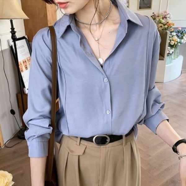 T-shirt T-shirt White women's spring autumn new foreign style commuting loose thin long sleeve top with backing and folding shirt fashion
T-shirt T-shirt White women's spring autumn new foreign style commuting loose thin long sleeve top with backing and folding shirt fashion