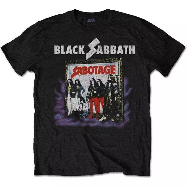 official black sabbath t shirt sabotage mens classic rock metal band tee unisex, White;black
official black sabbath t shirt sabotage mens classic rock metal band tee unisex, White;black