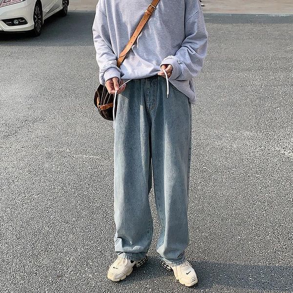 men's jeans baggy drawstring fashion blue/black casual wide-leg men streetwear loose hip-hop straight denim trousers mens
men's jeans baggy drawstring fashion blue/black casual wide-leg men streetwear loose hip-hop straight denim trousers mens