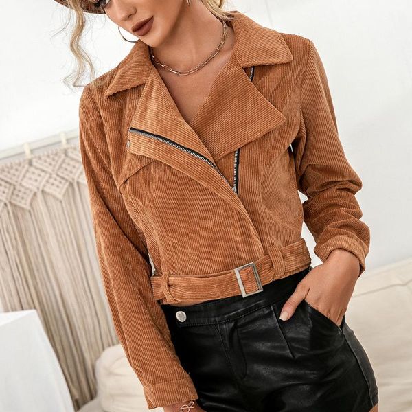 women's jackets corduroy ribbed short coat women's casual solid turn-down collar single breasted coats female vintage jacket 807105, Black;brown
women's jackets corduroy ribbed short coat women's casual solid turn-down collar single breasted coats female vintage jacket 807105, Black;brown