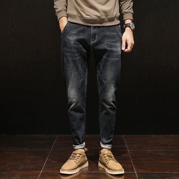 men's jeans autumn black loose fashion brand ankle-tied large size pants weight-catcher trendy stretchy harem, Blue
men's jeans autumn black loose fashion brand ankle-tied large size pants weight-catcher trendy stretchy harem, Blue