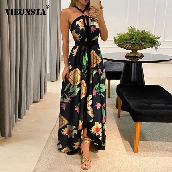 2021 summer off shoulder halter maxi party dress women retro floral print irregular long dress spring backless hight split dress, Black;gray
2021 summer off shoulder halter maxi party dress women retro floral print irregular long dress spring backless hight split dress, Black;gray