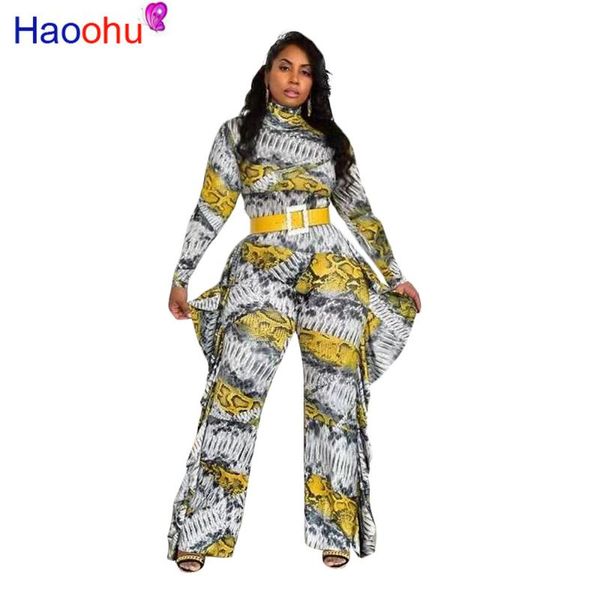 women's jumpsuits & rompers haoohu women winter jumpsuit autumn full sleeve o-neck print ruffles street wide leg night club romper part, Black;white
women's jumpsuits & rompers haoohu women winter jumpsuit autumn full sleeve o-neck print ruffles street wide leg night club romper part, Black;white