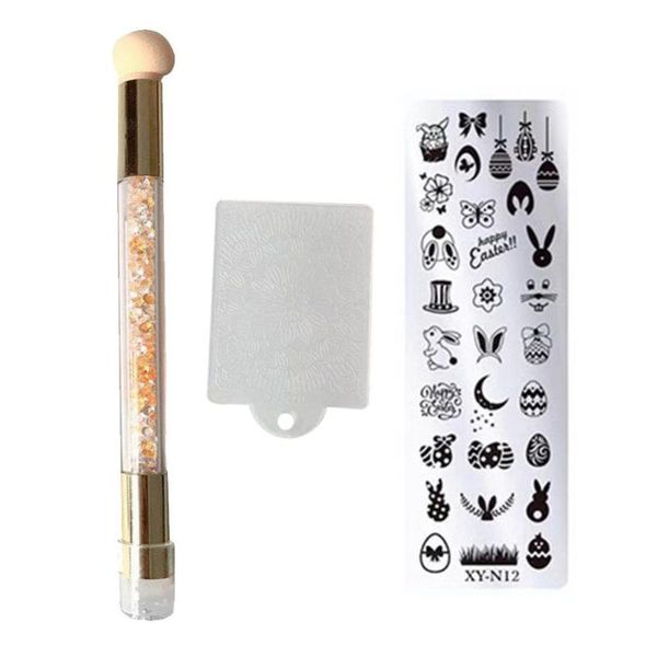nail art kits 3pcs stamping plates set silicone sponge brush polish transfer stencils flower geometry diy template for tool accessor
nail art kits 3pcs stamping plates set silicone sponge brush polish transfer stencils flower geometry diy template for tool accessor