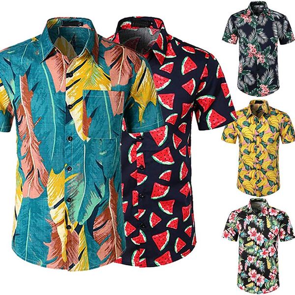 men summer short sleeve digital floral printing turn-down collar blouse casual slim loose beach holiday shirt men's shirts, White;black
men summer short sleeve digital floral printing turn-down collar blouse casual slim loose beach holiday shirt men's shirts, White;black