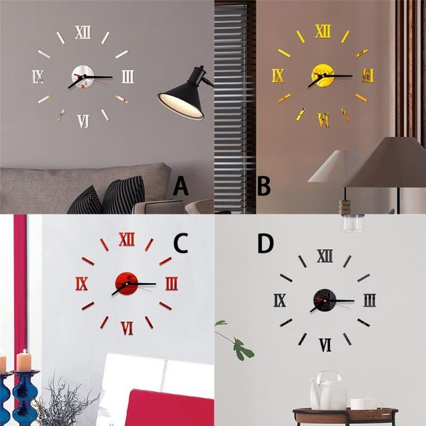 3d acrylic mirror wall clock diy quartz watch still life clocks modern home decoration living room stickers 2021
3d acrylic mirror wall clock diy quartz watch still life clocks modern home decoration living room stickers 2021