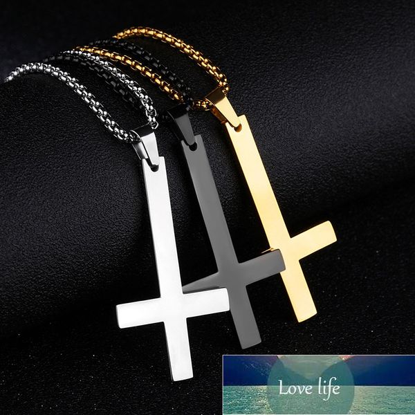 316 stainless steel inverted cross of st peter necklaces for men women punk rock inverted cross necklace jewelry gift factory price expert d, Silver
316 stainless steel inverted cross of st peter necklaces for men women punk rock inverted cross necklace jewelry gift factory price expert d, Silver