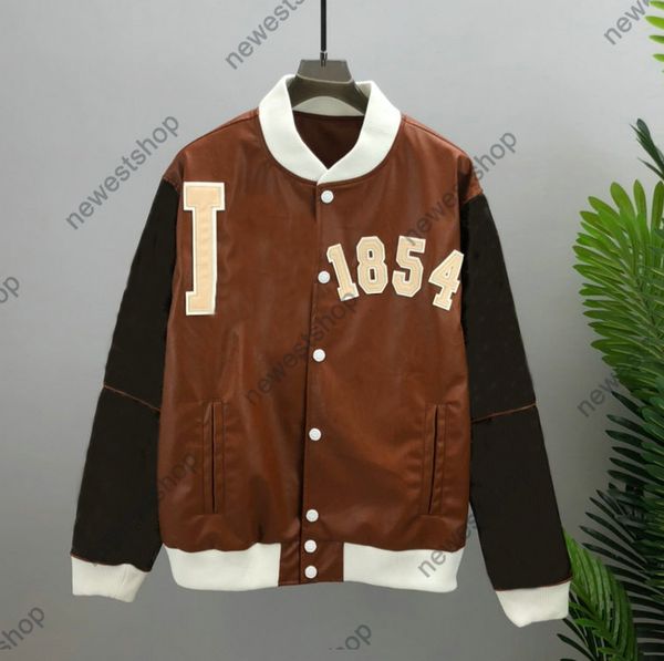 21ss designer baseball jackets men womens hooded basketball leather jacket man paris fashion streetwear long sleeve luxurys coat, Black;brown
21ss designer baseball jackets men womens hooded basketball leather jacket man paris fashion streetwear long sleeve luxurys coat, Black;brown