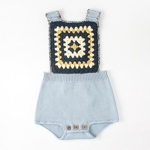 spring autumn baby clothes knit braces rompers infant boys girls bodysuit, Blue
spring autumn baby clothes knit braces rompers infant boys girls bodysuit, Blue