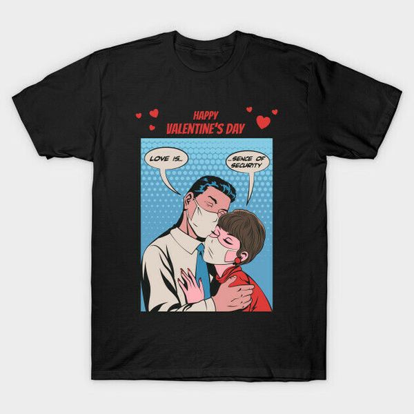 love is sence of security happy valentine's day couple lover black t-shirt s-6xl, White;black
love is sence of security happy valentine's day couple lover black t-shirt s-6xl, White;black
