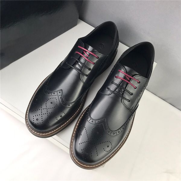 leather classic block carved men's shoes comfortable and versatile home office casual busins, Black
leather classic block carved men's shoes comfortable and versatile home office casual busins, Black