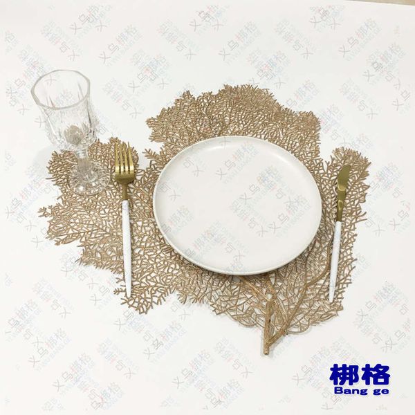 pvc table mat simulation hollowed out gilt coral branch large flat fan type hawaiian party decoration heat insulation
pvc table mat simulation hollowed out gilt coral branch large flat fan type hawaiian party decoration heat insulation