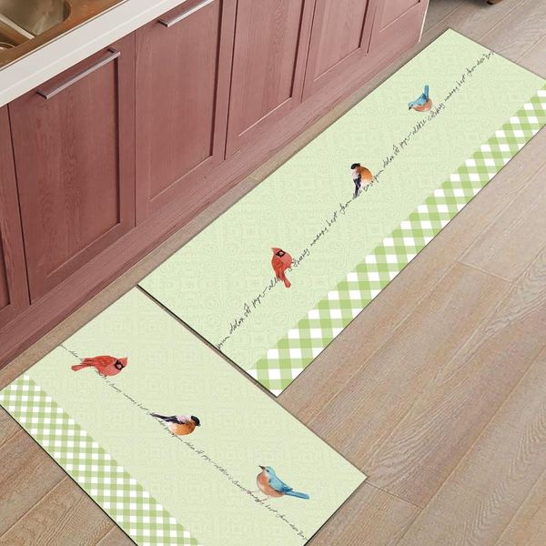 carpets modern home doormat bird watercolor green lattice living room balcony carpet bedroom entrance foot pad kitchen non-slip long rug
carpets modern home doormat bird watercolor green lattice living room balcony carpet bedroom entrance foot pad kitchen non-slip long rug