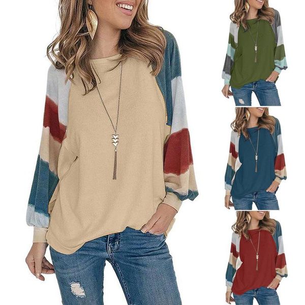 women's t-shirt basic pullover o neck long sleeve patchwork women autumn winter fashion casual warm soft chic xxl, White
women's t-shirt basic pullover o neck long sleeve patchwork women autumn winter fashion casual warm soft chic xxl, White