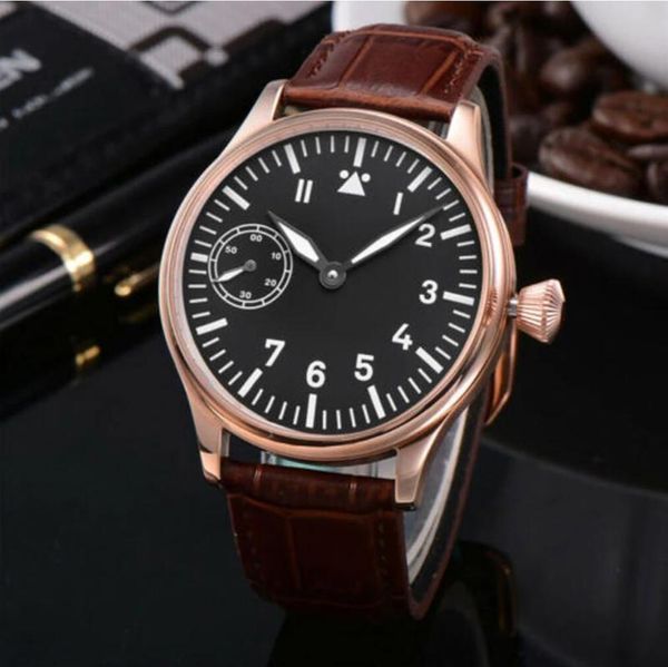 wristwatches corgeut 44mm mens watch rose gole case sterile luminous dial 316l cowhide manual mechanical winding 6497 movement, Slivery;brown
wristwatches corgeut 44mm mens watch rose gole case sterile luminous dial 316l cowhide manual mechanical winding 6497 movement, Slivery;brown
