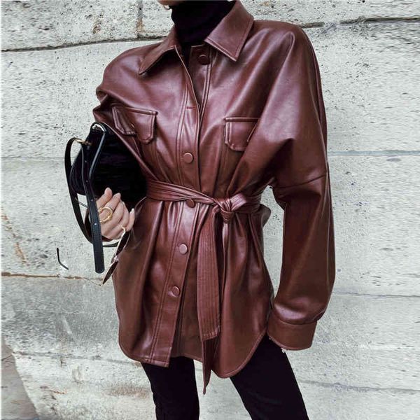 women's leather & faux vintage slim waist belt woman pu jackets pocket single breasted velvet coat autumn winter femme veste kiuw, Black
women's leather & faux vintage slim waist belt woman pu jackets pocket single breasted velvet coat autumn winter femme veste kiuw, Black