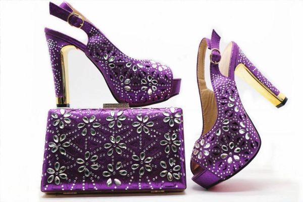 gorgeous purple women pumps with big crystal decoration african shoes match handbag set for dress x29,heel 12cm, Black
gorgeous purple women pumps with big crystal decoration african shoes match handbag set for dress x29,heel 12cm, Black