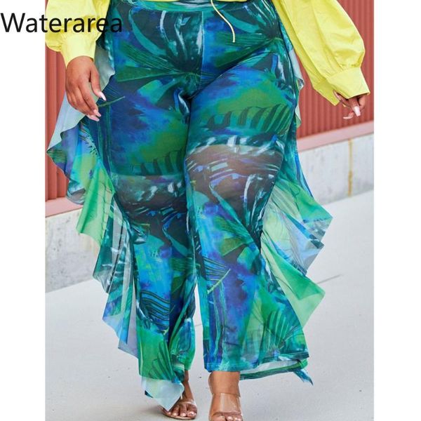 plus size pants waterarea women trousers female print ruffles mesh loose casual middle waist autumn 2021
plus size pants waterarea women trousers female print ruffles mesh loose casual middle waist autumn 2021