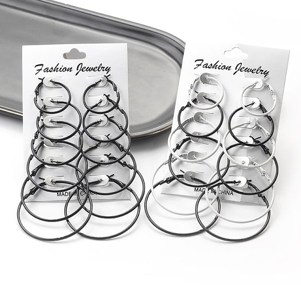 6pairs /12pairs punk hoop earrings set for women girls steampunk ear clip gold silver color big circle earring fashion jewelry party gift, Golden;silver
6pairs /12pairs punk hoop earrings set for women girls steampunk ear clip gold silver color big circle earring fashion jewelry party gift, Golden;silver