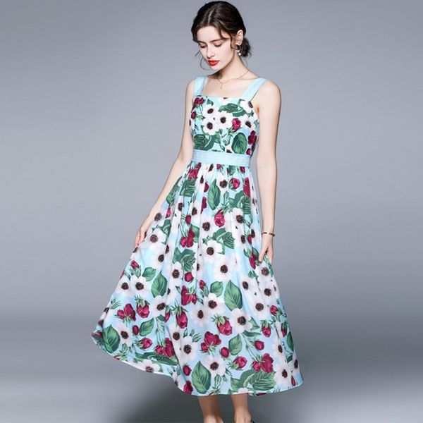 tulip printing summer spagtetti stap women elegant square collar draped a line office casual long dresses 210514, Black;gray
tulip printing summer spagtetti stap women elegant square collar draped a line office casual long dresses 210514, Black;gray